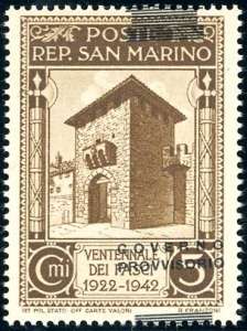 1943 - 5 cent. soprastampa Governo ... 
