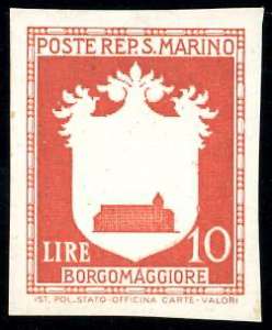 1946 - 10 lire Stemmi (290), prova di stampa ... 