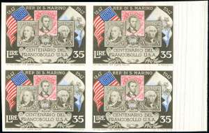 1947 - 35 lire Centenario francobollo Stati ... 