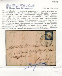 1860 - 20 cent. IV emissione di ... 