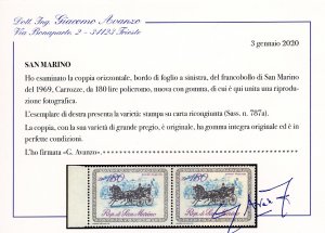 1969 - 180 lire Carrozze, coppia ... 