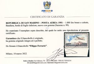 1951 - 1.000 lire Bandiera (99), ... 