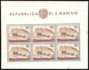 1949/51 - UPU, i quattro foglietti ... 