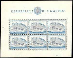 1949/51 - UPU, i quattro foglietti ... 