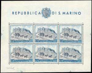 1949/51 - UPU, i quattro foglietti ... 