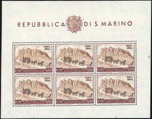 1949/51 - UPU, i quattro foglietti ... 