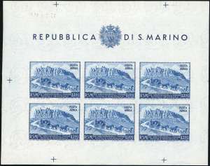 1949/51 - UPU, i quattro foglietti ... 