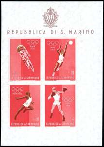 1960 - Olimpiadi di Roma, foglietto (20), ... 