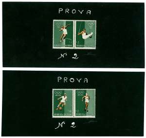 1960 - Giochi Olimpici di Roma, foglietto ... 