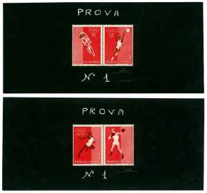 1960 - Giochi Olimpici di Roma, foglietto ... 