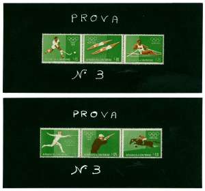 1960 - Giochi Olimpici di Roma, foglietto ... 