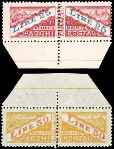 1946 - 25 lire, 50 lire (31/32), bordo di ... 