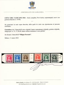 1934 - Provvisoria, serie completa ... 