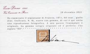 FRANCIA SEGNATASSE 1871 - 60 cent. ... 