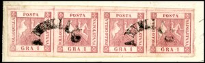 1860 - 1 grano rosa carminio, II ... 
