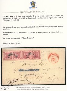 1860 - 1 grano rosa carminio, II ... 