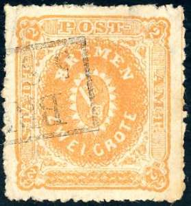 GERMANIA BREMA 1861 - 2 g. arancio perforato ... 