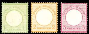 GERMANIA REICH 1872 - 1 kr., 2 kr., 3 kr. ... 