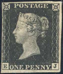 GRAN BRETAGNA 1840 - 1 p. Penny black (1), ... 