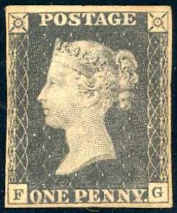 GRAN BRETAGNA 1840 - 1 p. Penny Black, F-G ... 