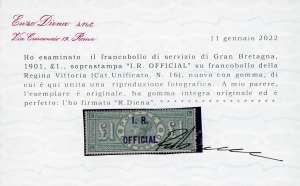 GRAN BRETAGNA SERVIZIO 1901 - 1 £ ... 