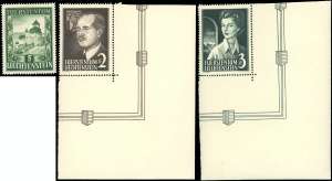 LIECHTENSTEIN 1952/55 - 5 f. Castello di ... 