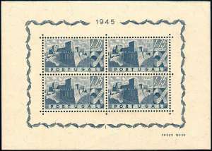 PORTOGALLO FOGLIETTI 1945 - 1,75 e. ... 