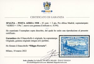 SPAGNA POSTA AEREA 1938 - Pro ... 