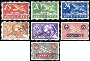 SVIZZERA POSTA AEREA 1923/1937 - Soggetti ... 