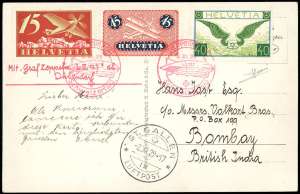 SVIZZERA POSTA AEREA 1929 ZEPPELIN - ... 