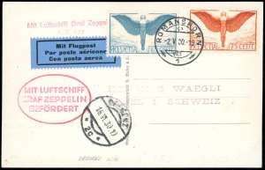 SVIZZERA POSTA AEREA 1930 ZEPPELIN - ... 