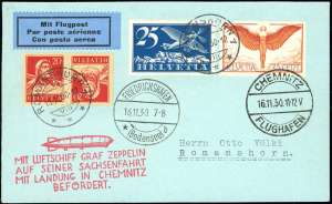 SVIZZERA POSTA AEREA 1930 ZEPPELIN - ... 
