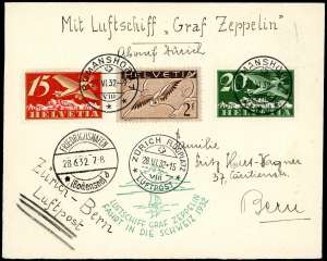 SVIZZERA POSTA AEREA 1932 ZEPPELIN - ... 