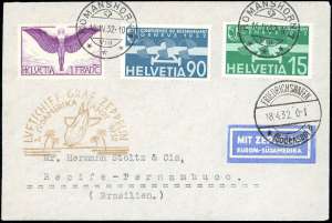 SVIZZERA POSTA AEREA 1932 ZEPPELIN - ... 