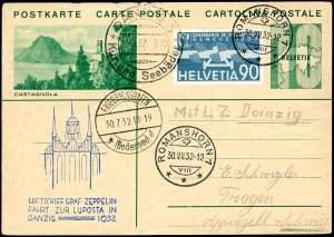 SVIZZERA POSTA AEREA 1932 ZEPPELIN - ... 