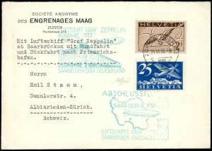 SVIZZERA POSTA AEREA 1933 ZEPPELIN - ... 