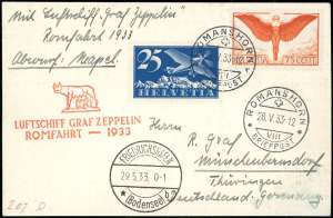 SVIZZERA POSTA AEREA 1933 ZEPPELIN - ... 