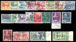 SVIZZERA SERVIZIO 1950 - Soprastampati ... 