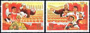 CHINA 1967 - Complete set (Mich.964/965), ... 