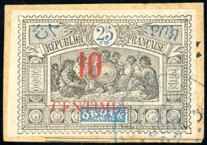 COSTA DEI SOMALI 1902 - 10 su 25 cent. ... 