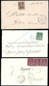 TOSCANA 1852/1860 - Tre lettere affrancate ... 