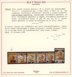 REGNO DITALIA B.L.P. 1921/1923 - ... 