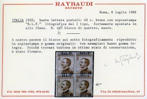 REGNO DITALIA B.L.P. 1921/1923 - ... 