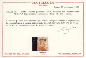 REGNO DITALIA B.L.P. 1921/1923 - ... 