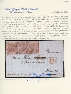 1860 - 20 grana carminio, falso ... 