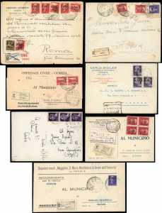 TRIESTE AMG-VG 1946 - Sette buste affrancate ... 