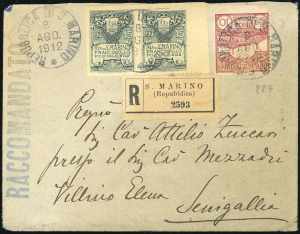 SAN MARINO 1912/1925 - Cinque ... 