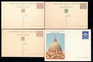VATICANO INTERI POSTALI 1929/1960 ... 