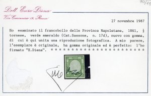 1861 - 1/2 tornese verde smeraldo ... 