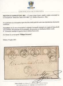 1862 - 1/2 grano grigio bruno ... 